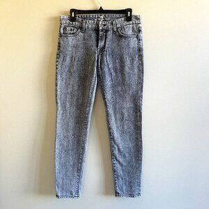7 For All Mankind Jeans Roxanne Denim‎ Gray Womens Size 28 Ankle